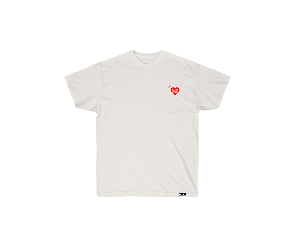 red heart - White