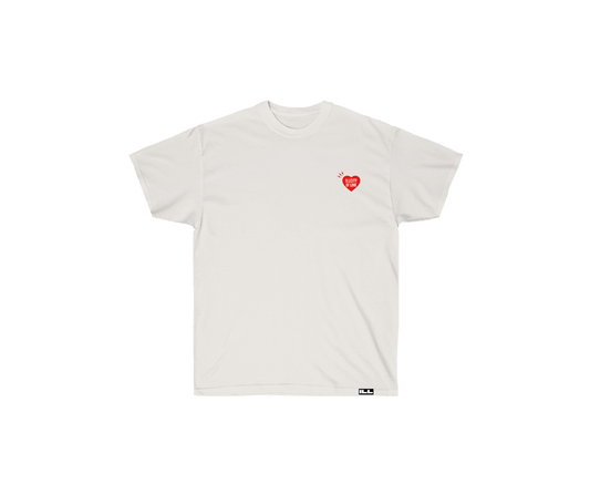 red heart - White