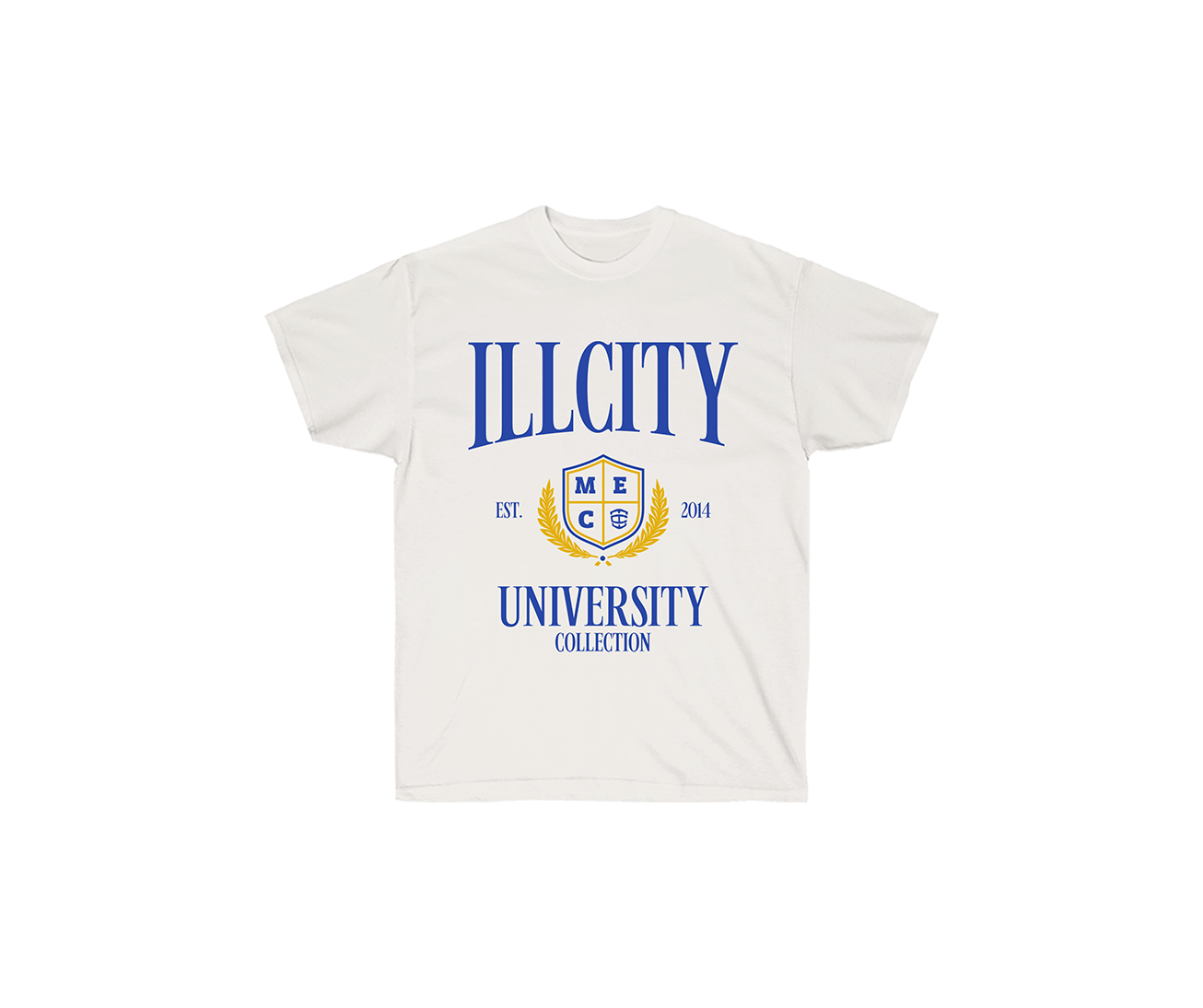 University - White (Blue and Yellow)