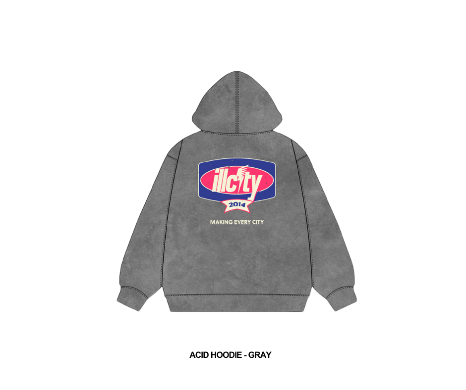 Acid Hoodie - Gray